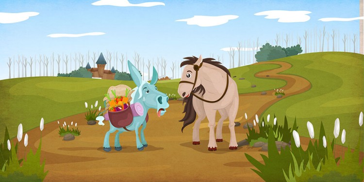 source of image: http://blog.kilafun.com/the-horse-and-the-donkey/